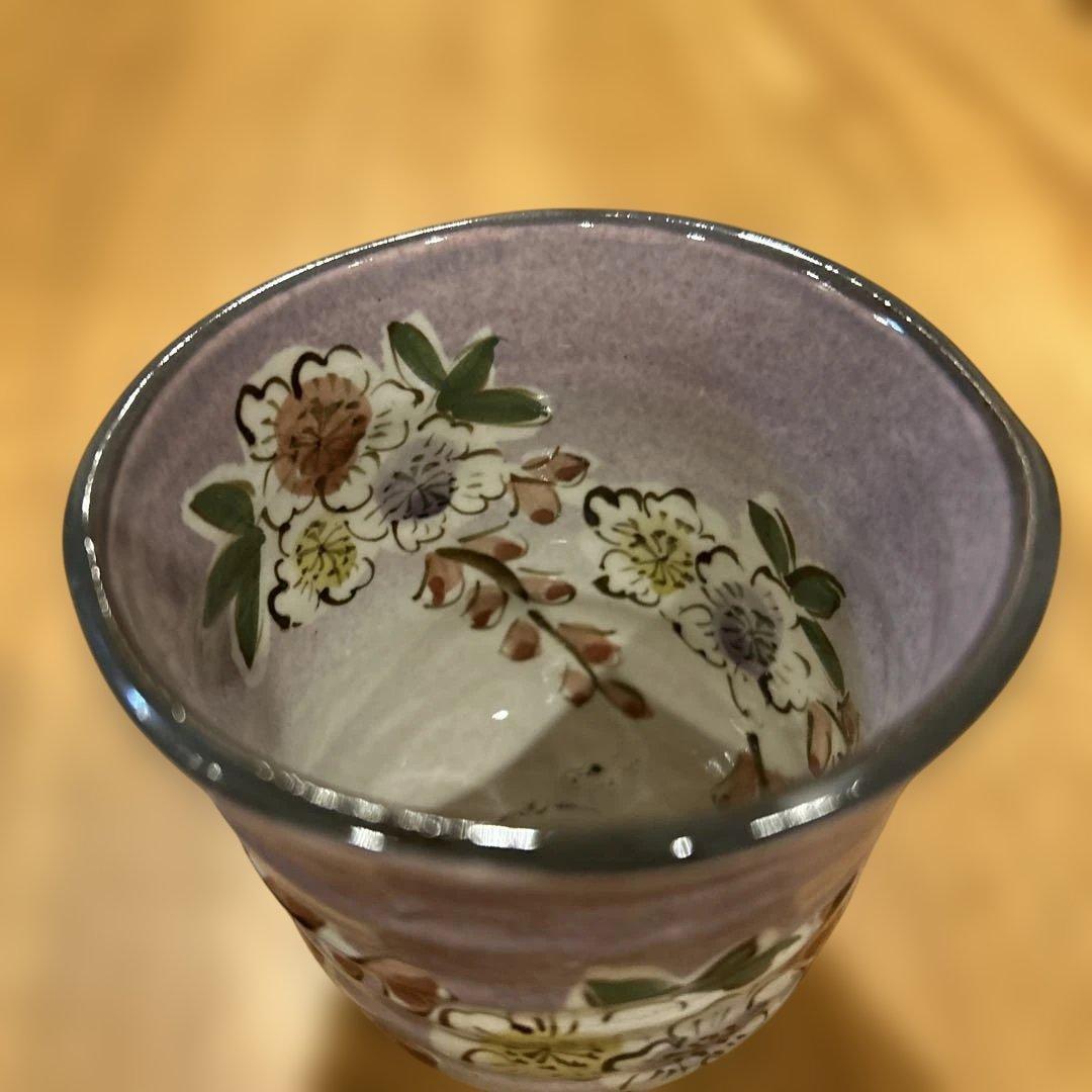 京焼　作家物　花絵付　飯碗　湯呑み