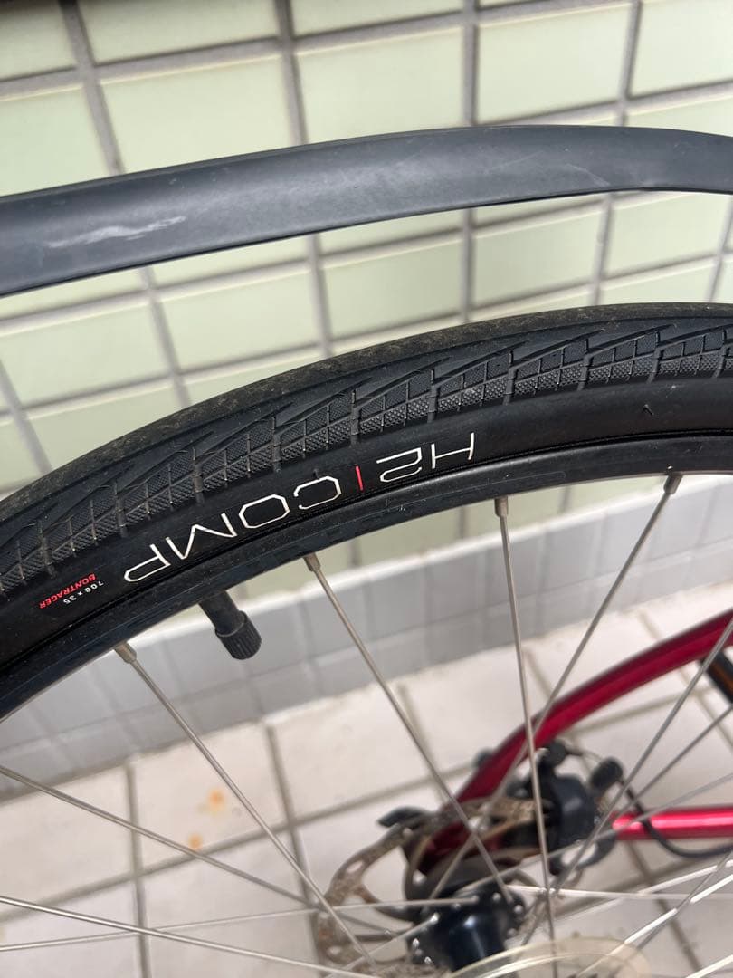 TREK FX1 2024 クロスバイク Sサイズ レッド 前カゴ付き