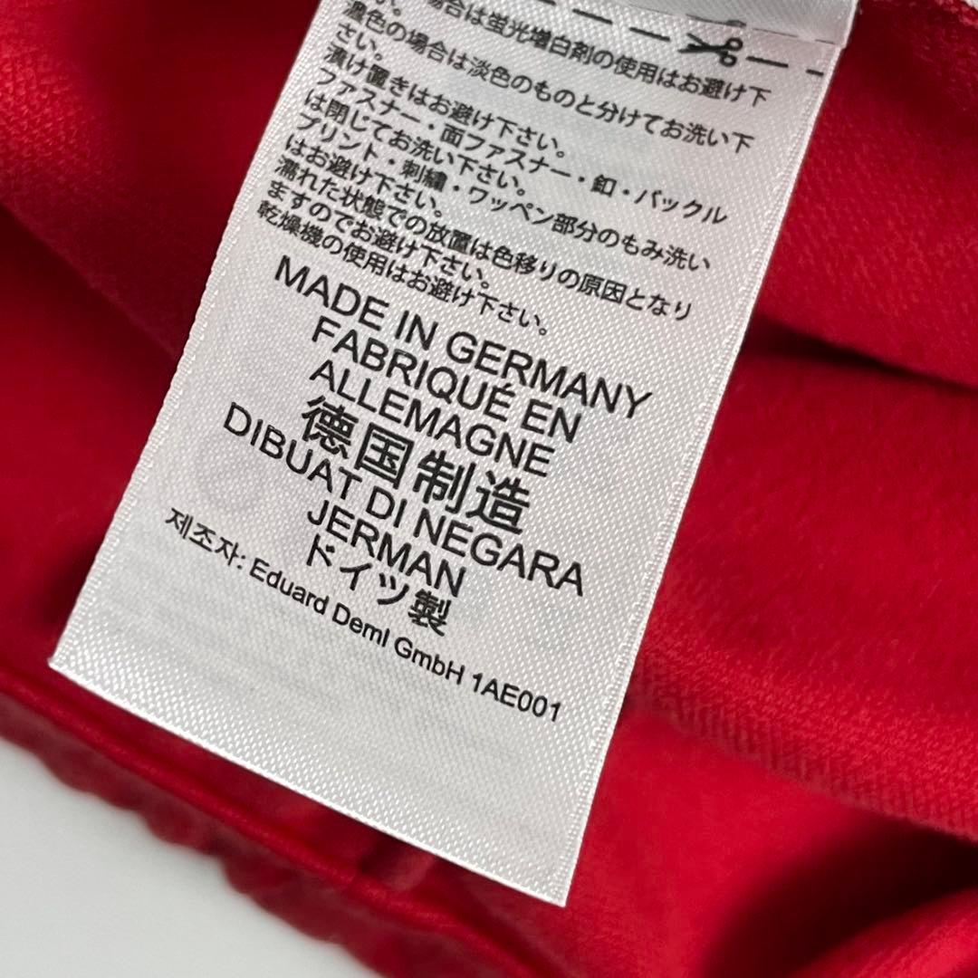 アディダス ジャージ パンツ M 赤 ドイツ製 復刻 adidas 3本ライン