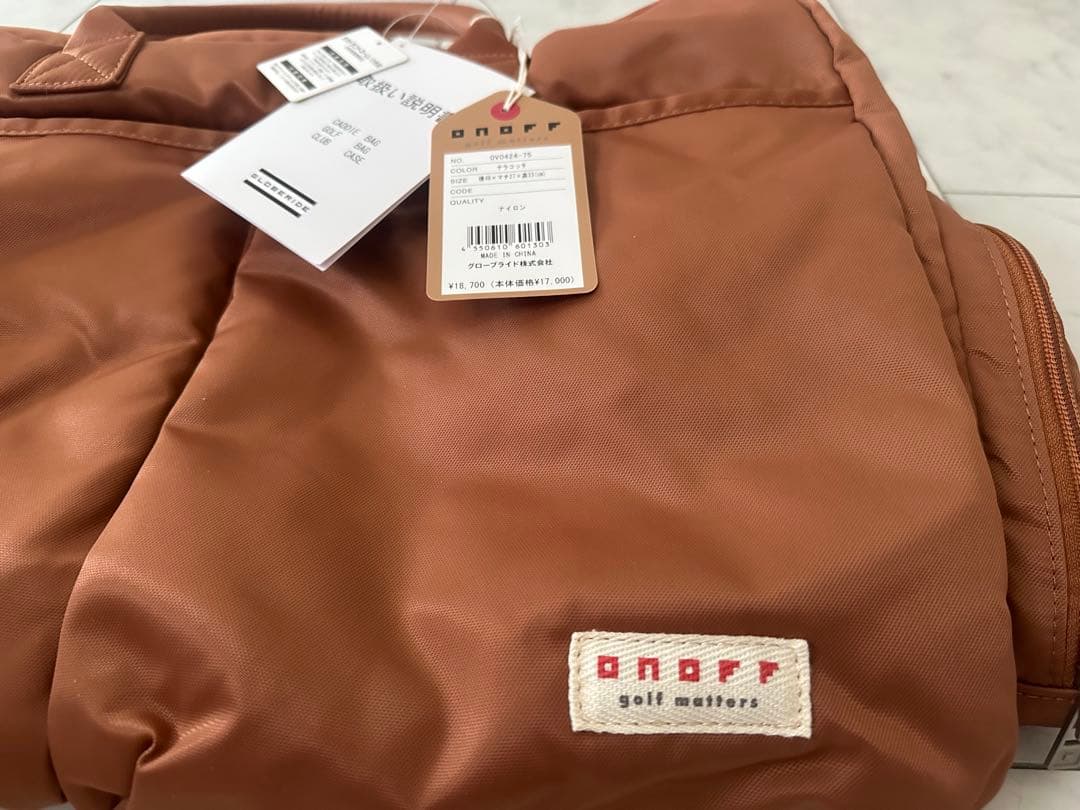 新品　タグ付　ONOFF オノフ　ゴルフバック　ボストンバック　キャリー