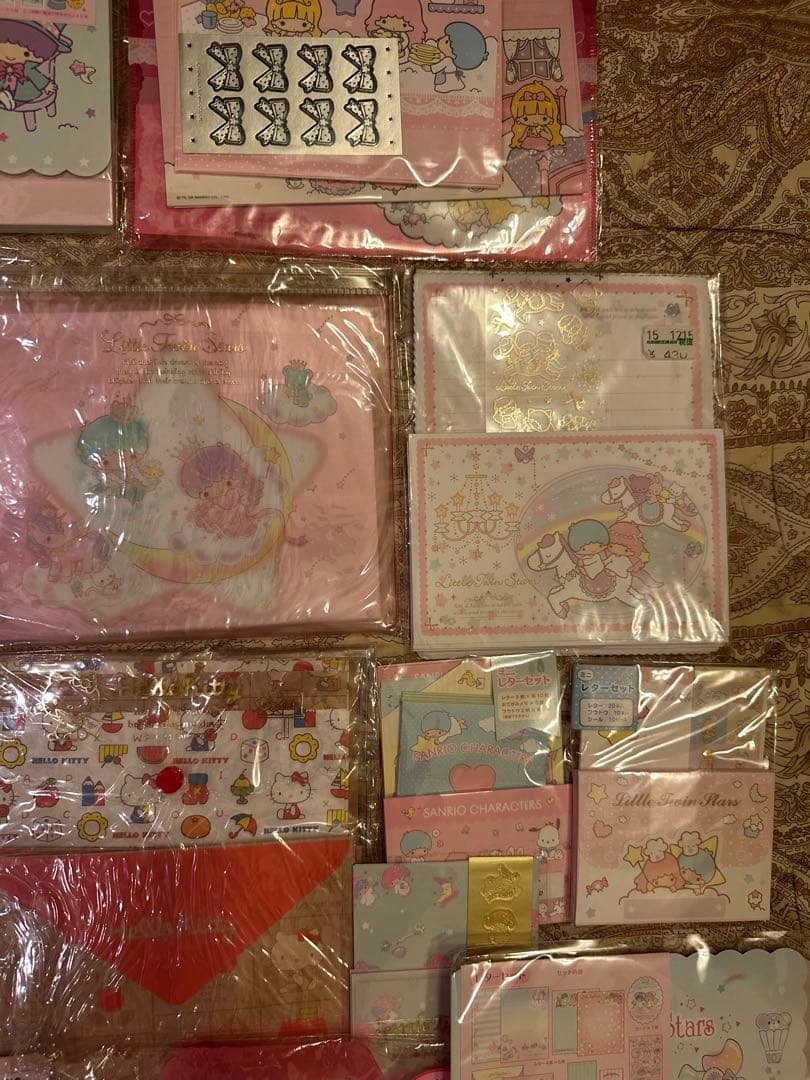 キキララ、キティ、キャラクターズレターセット