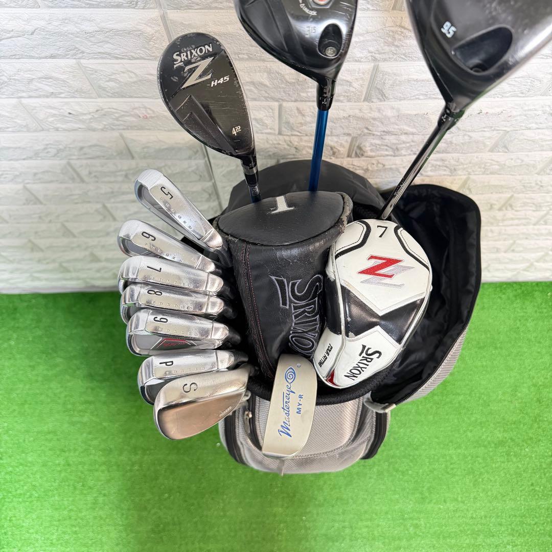 ゴルフセット　豪華　SRIXON Z ラウンド仕様　飛距離抜群　メンズ　すぐ使用
