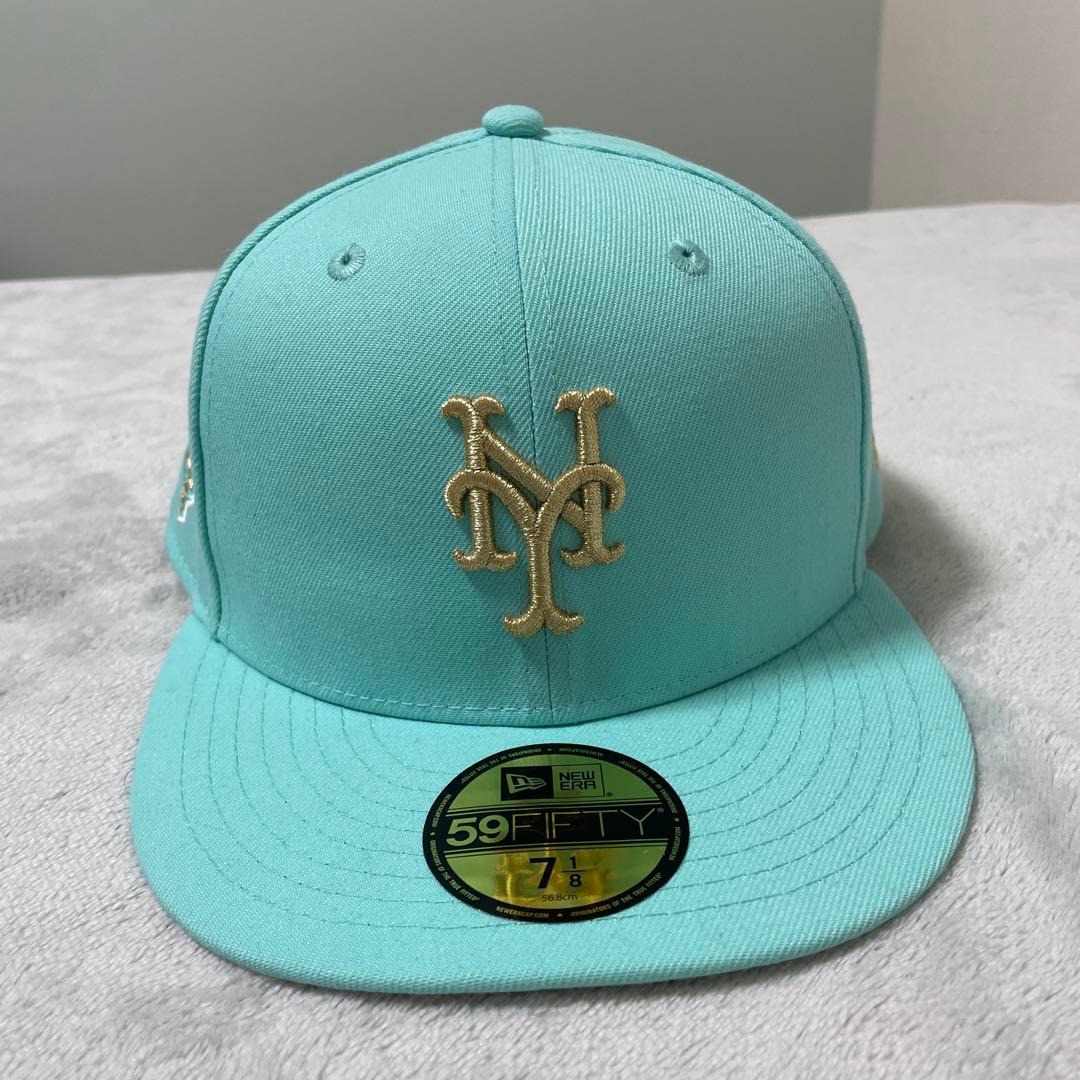 ニューエラ　キャップ　71/8 59fifty the cap グレー　水色