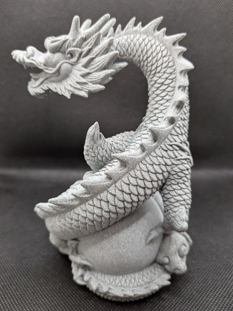 新入荷✨️ペア龍♡２体セット　龍の置物　青石彫刻　ドラゴン　縁起物　幸運　風水