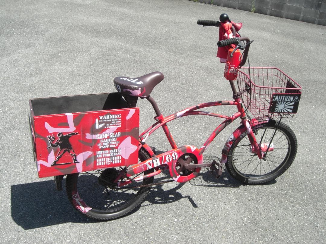 20インチ 2.125 自転車 カモフラ 迷彩 ストリートアート 木箱 ナイキ