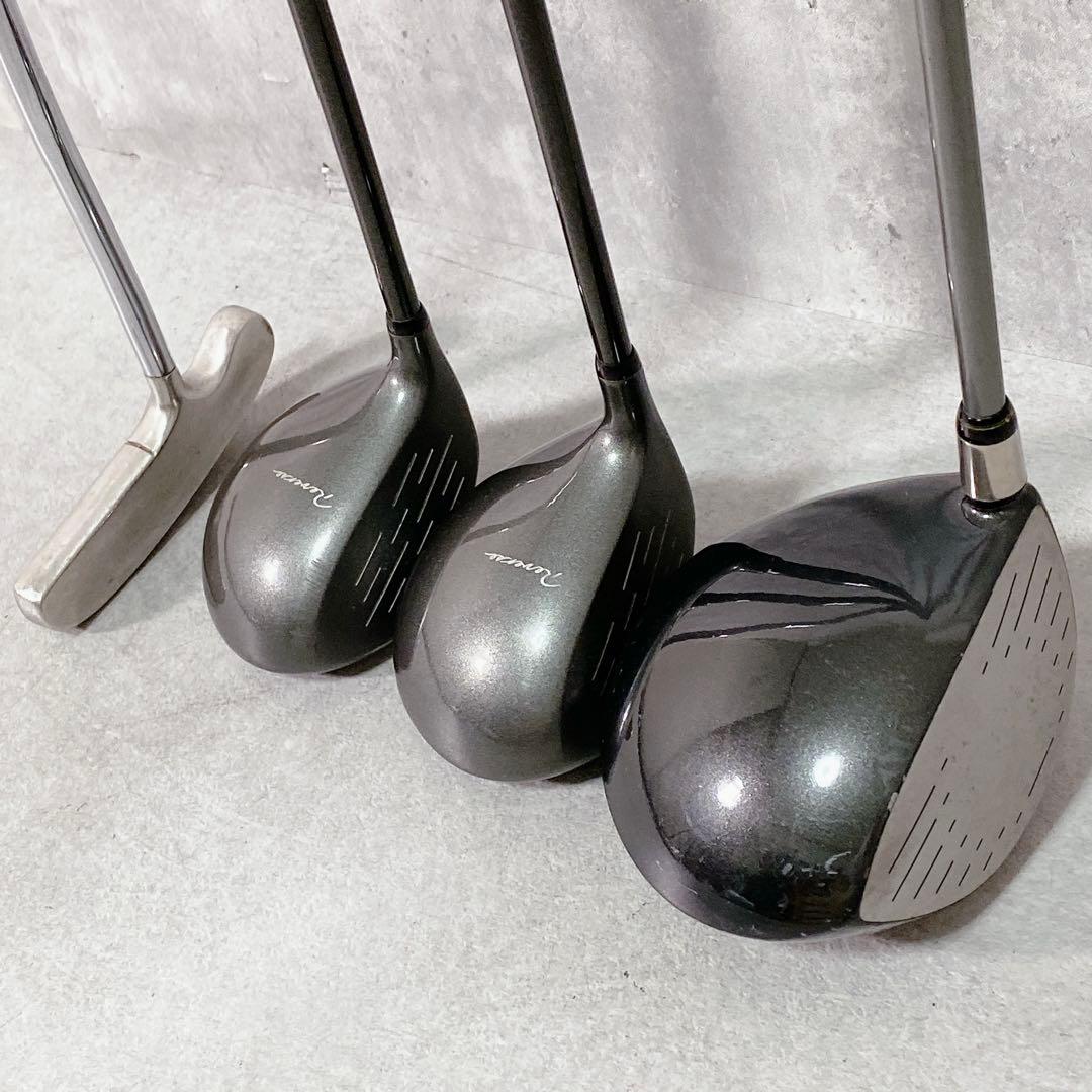 T418 プロギア 他 ゴルフクラブ メンズ フルセット 13点 初心者 R
