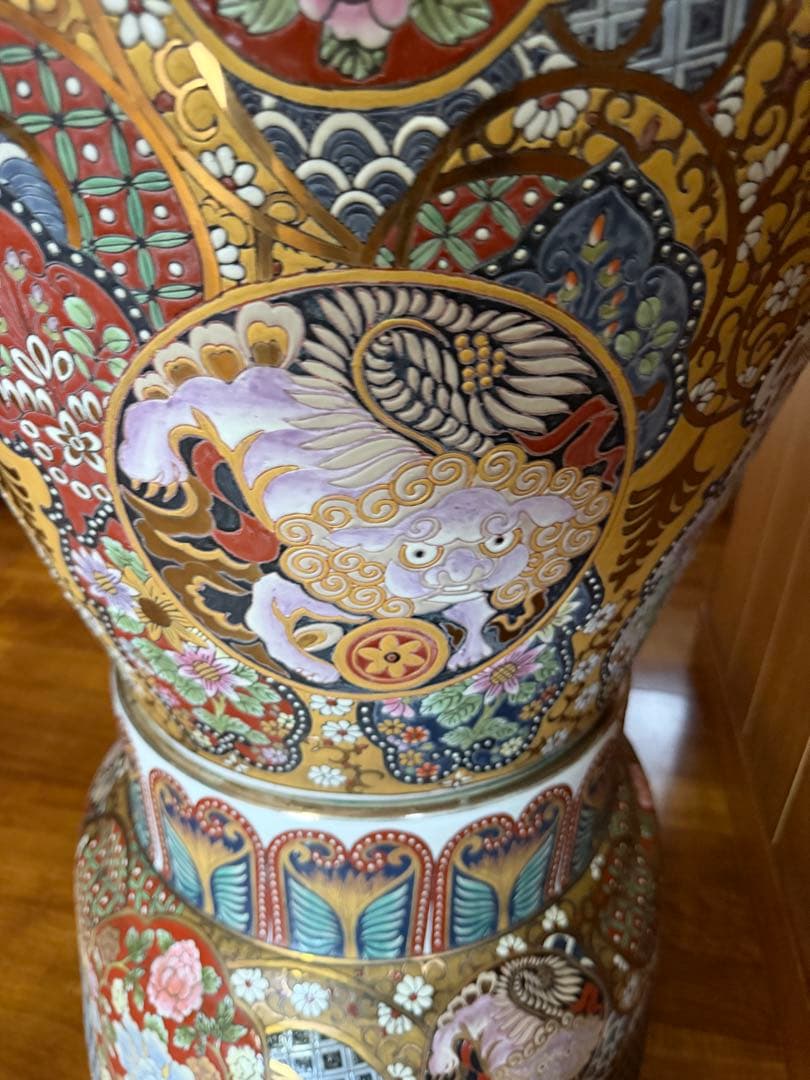 有田焼 大きな陶器花瓶 日本の伝統デザイン 2m