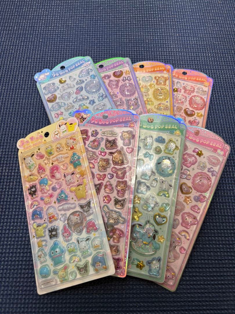 【正規品】うるちゅるポップシール サンリオ ８種セット