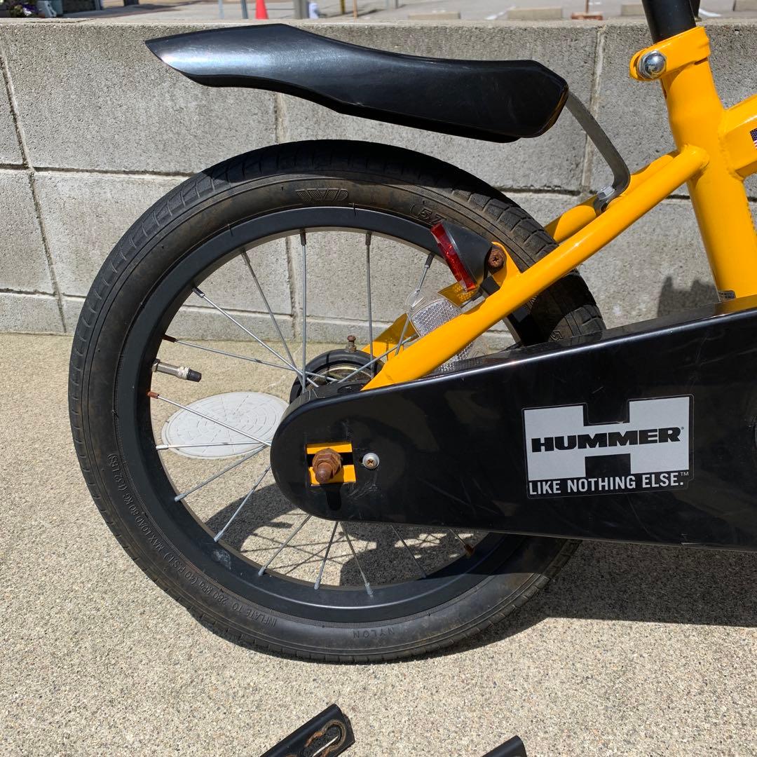 HUMMER 子供用自転車 16インチ 前カゴ付き