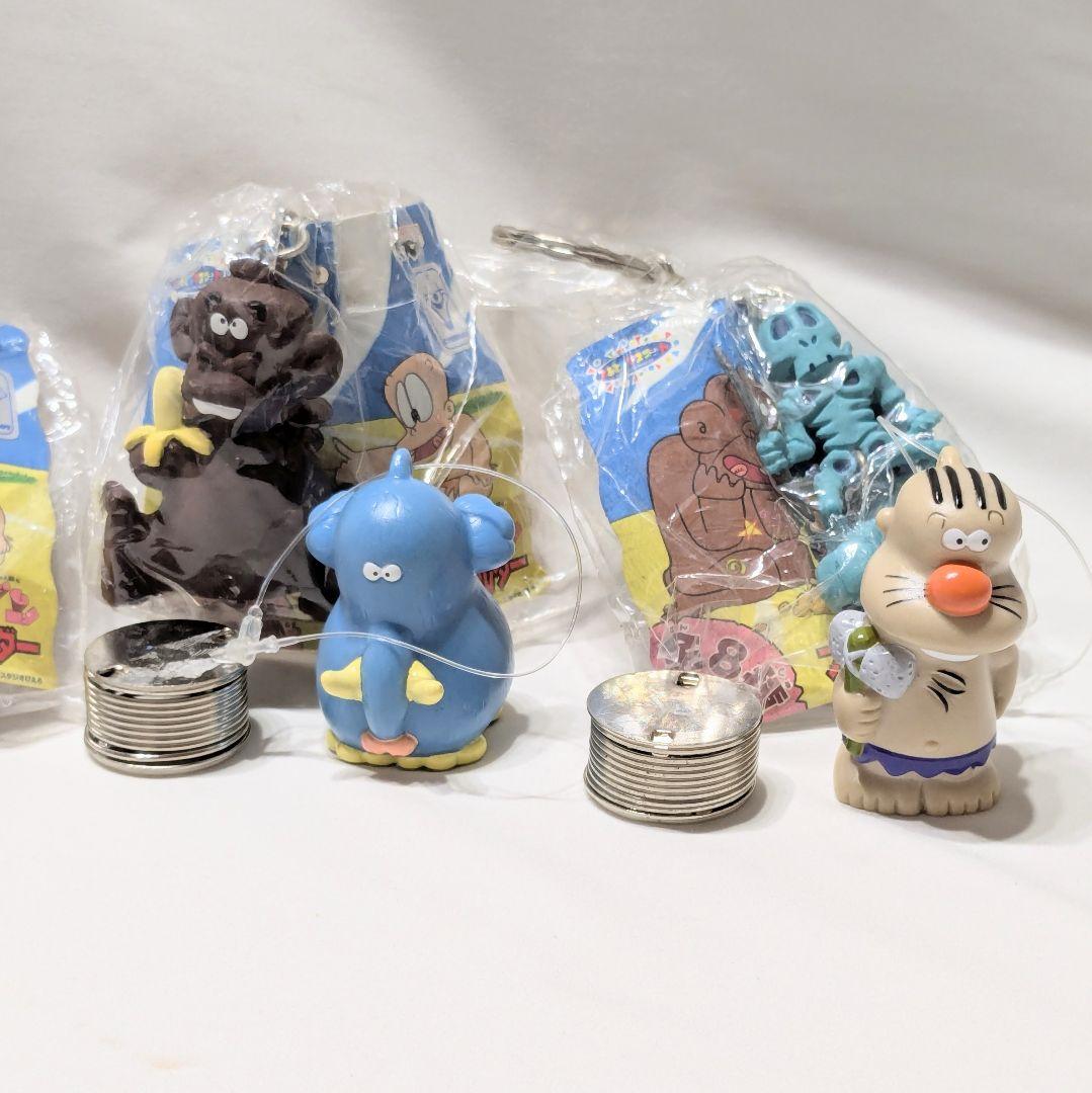 はじめ人間ゴン ギャートルズ フィギュアキーホルダー 9点 当時物 未使用品あり