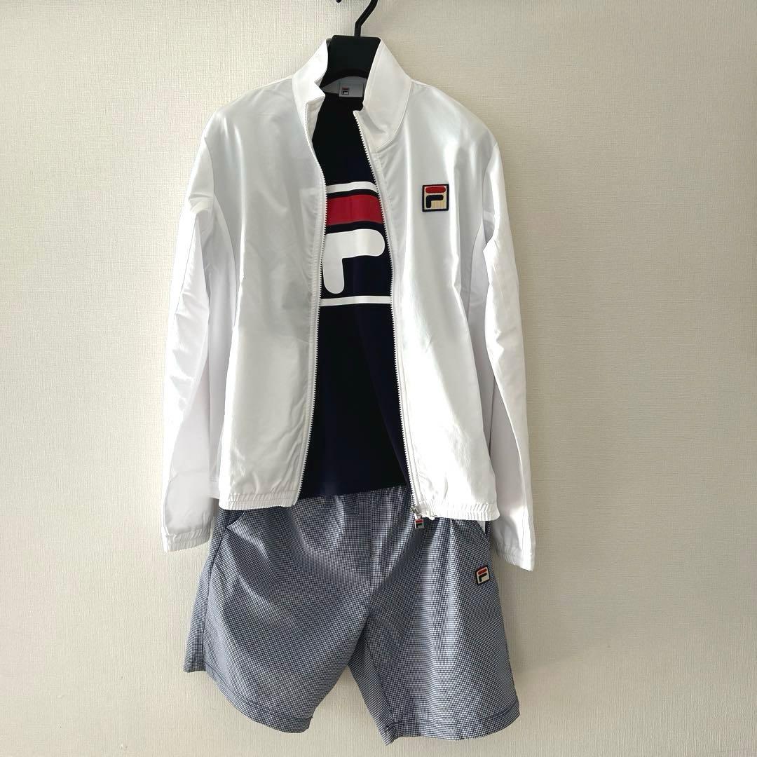 FILAテニス トラックジャケット ホワイト メンズM