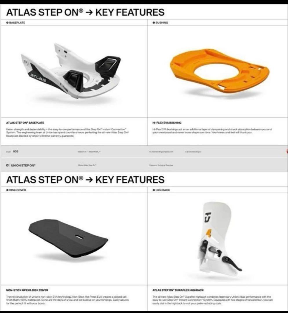 Union Atlas Step On ビンディング Mサイズ ブラック