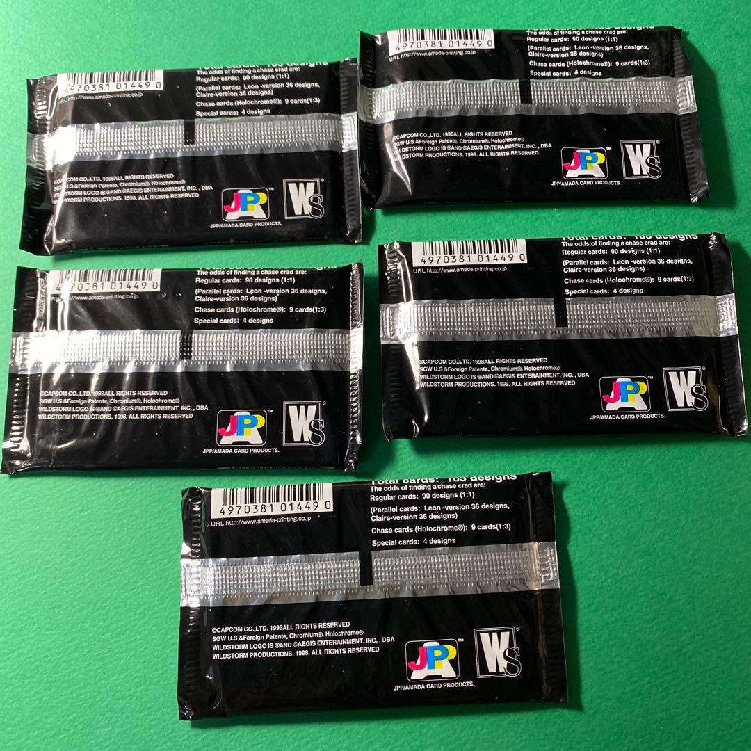 バイオハザード クロミアム・トレーディングカード　新品未開封品５パック
