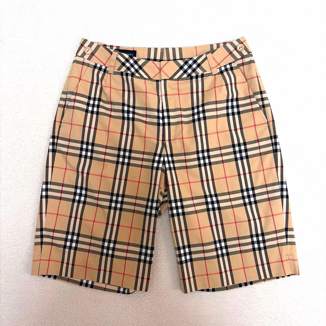 BURBERRY GOLF バーバリー ノバチェック ハーフパンツ ベージュ 9