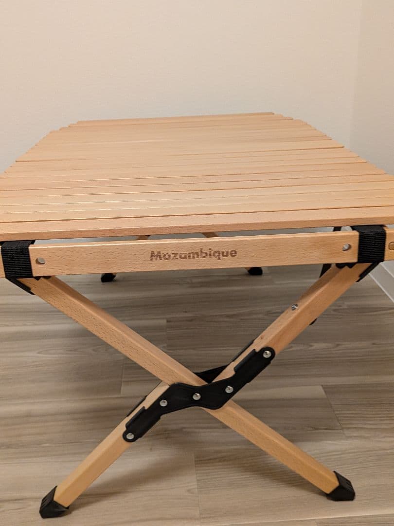 【部屋でも外でも】Mozambique ウッドロールテーブル