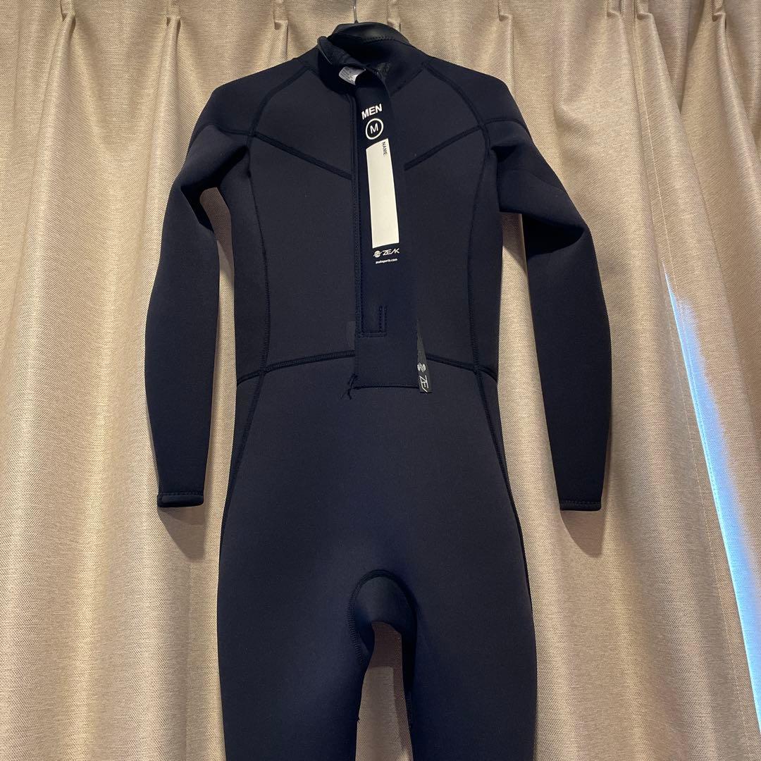 ZEAK(ジーク)ウェットスーツ 男性用3mm /2mmサーフィン用.黒Mサイズ