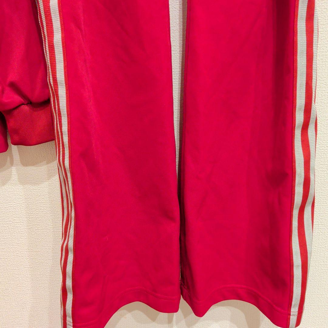 adidas　赤　ジャージ上下セット　美品