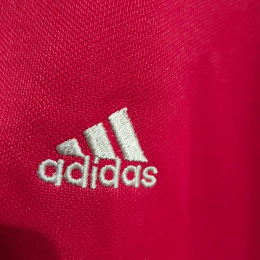 adidas　赤　ジャージ上下セット　美品