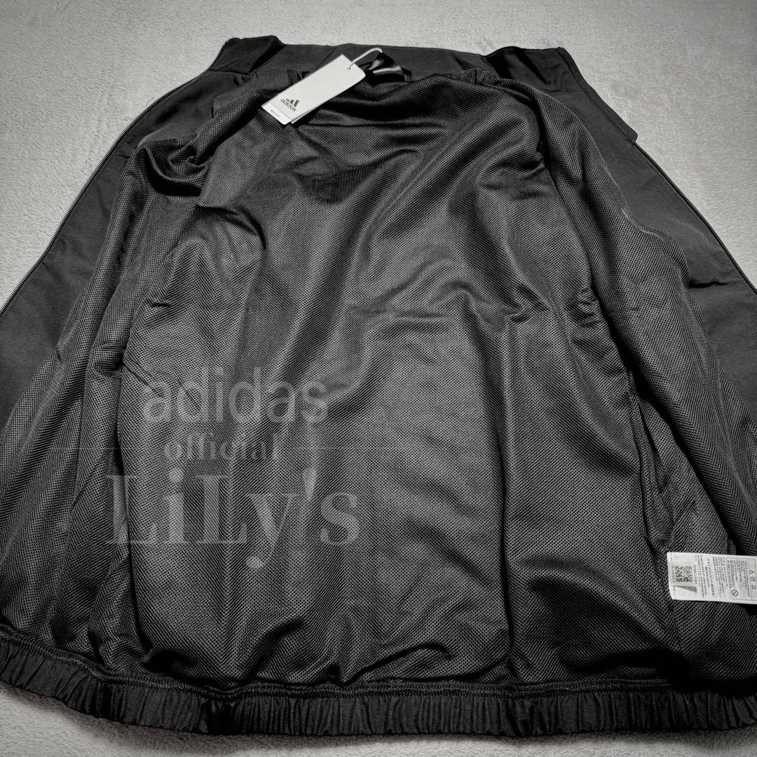 【Ｌサイズ】adidas上下セットアップ　ブラック　黒　新品　ウーブン