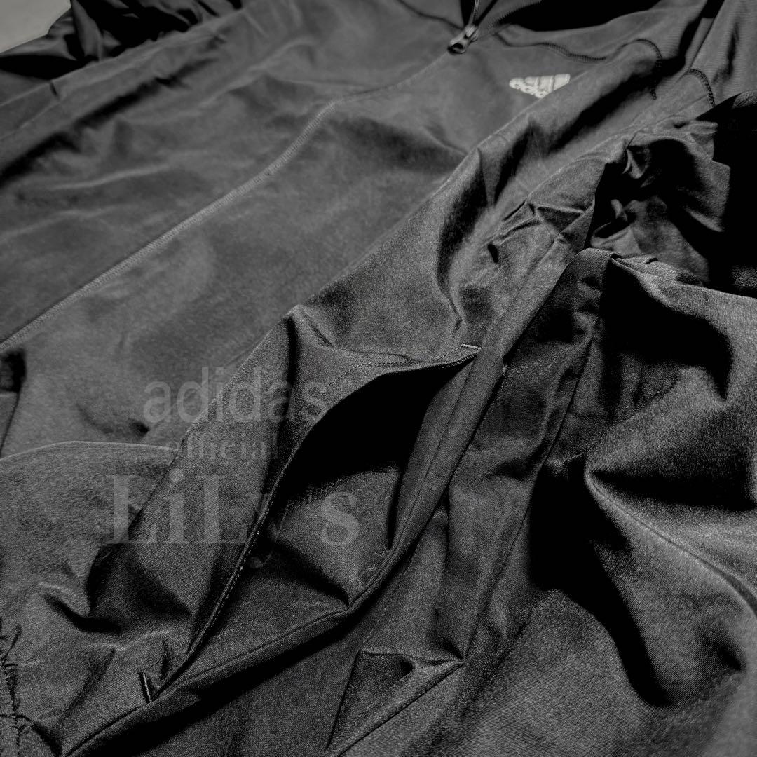 【Ｌサイズ】adidas上下セットアップ　ブラック　黒　新品　ウーブン