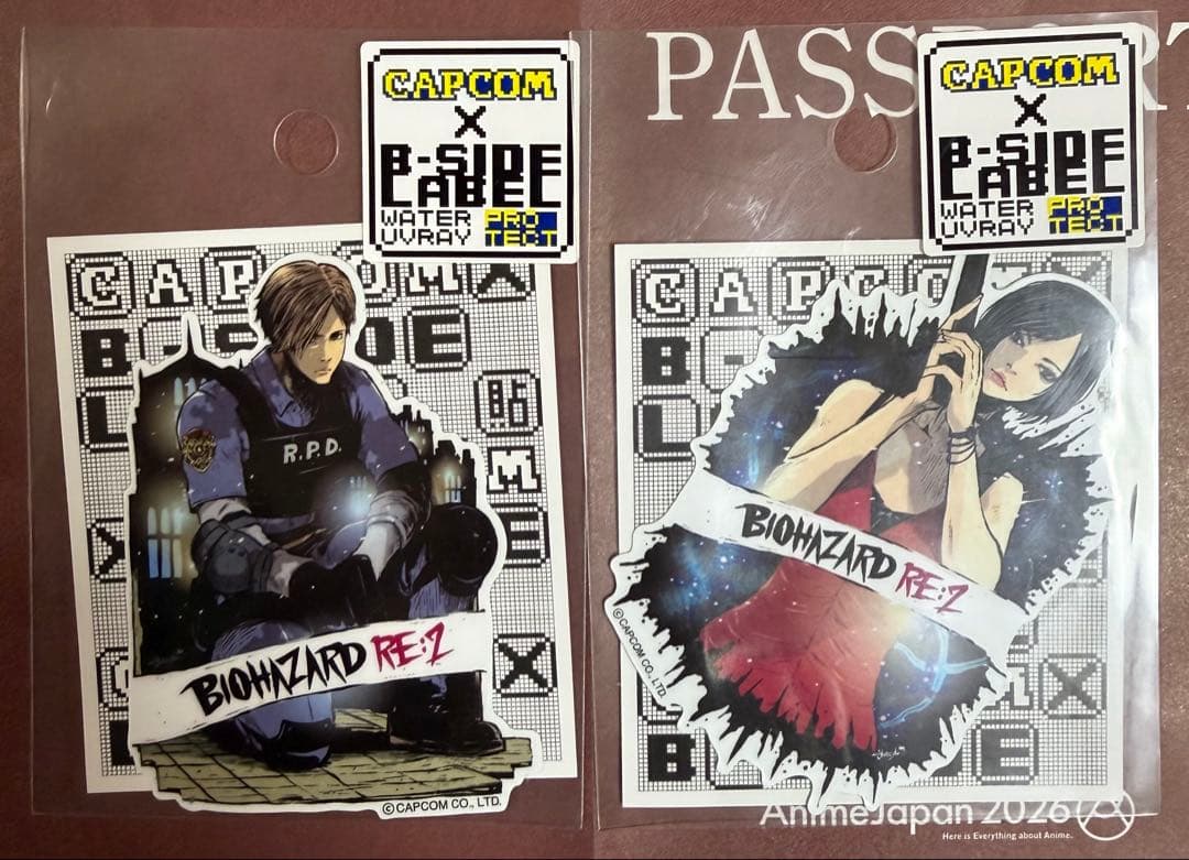 CAPCOM×B-SIDE LABELステッカー バイオハザード エイダ レオン