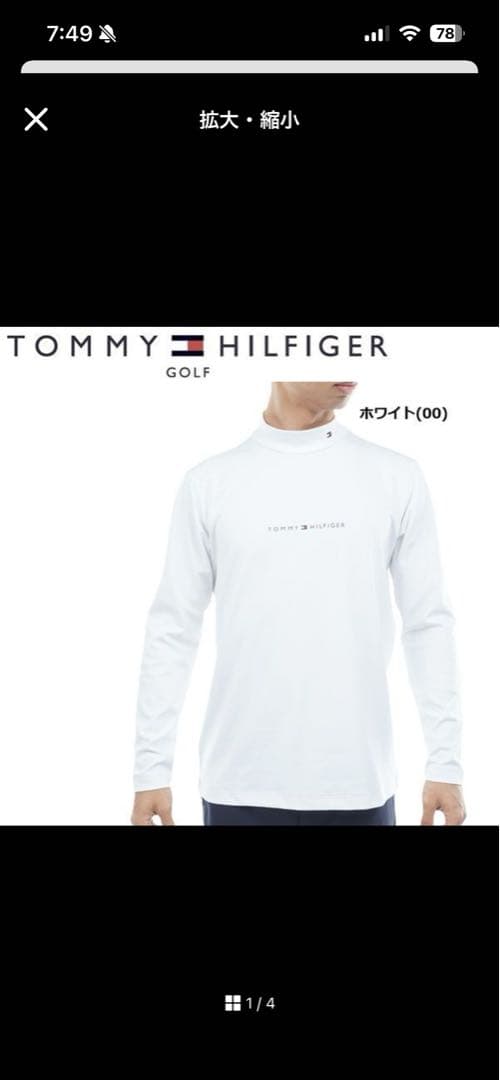   GOLF モックネックシャツ LL THMA563
