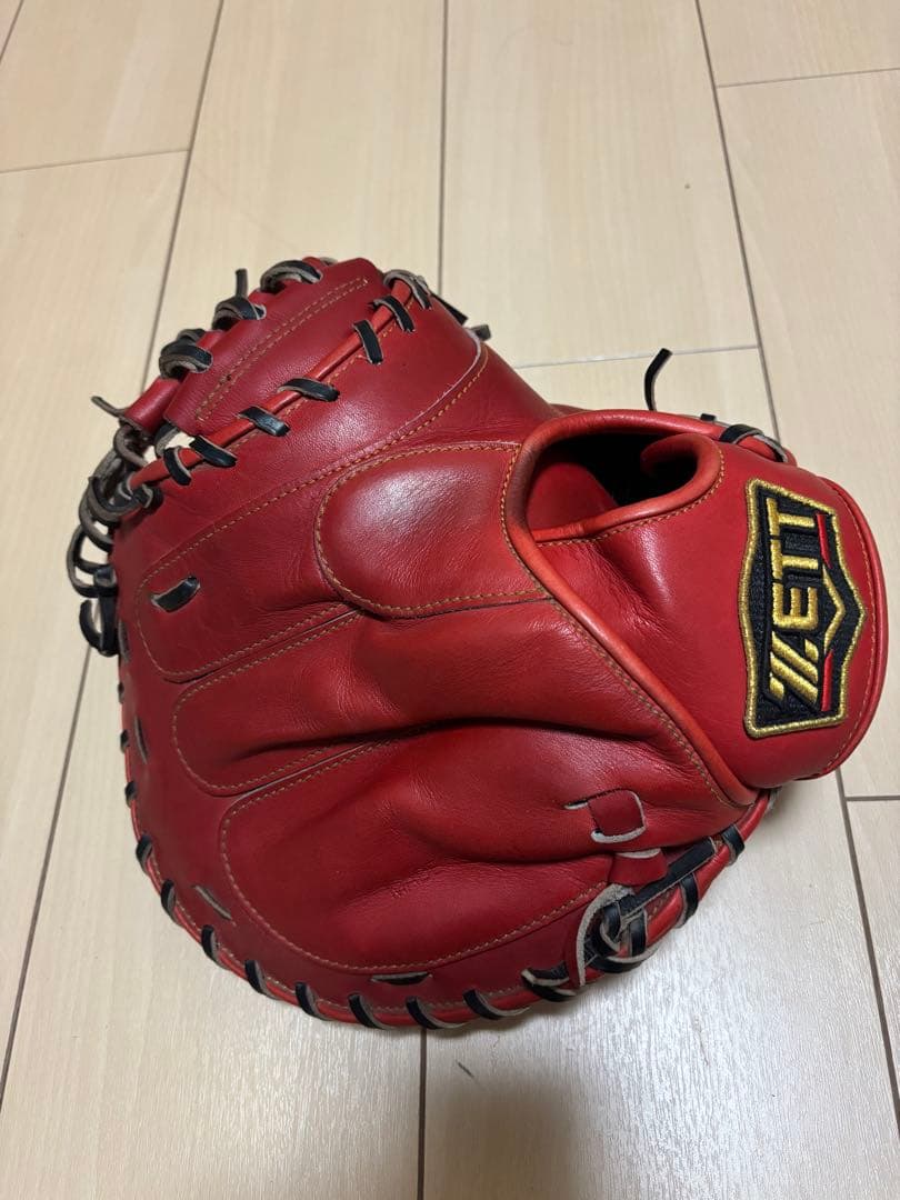 ZETT 軟式グローブ 赤