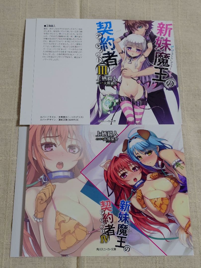 【バラ売り可】（ノベル版）新妹魔王の契約者　特典ブックカバー　10枚セット