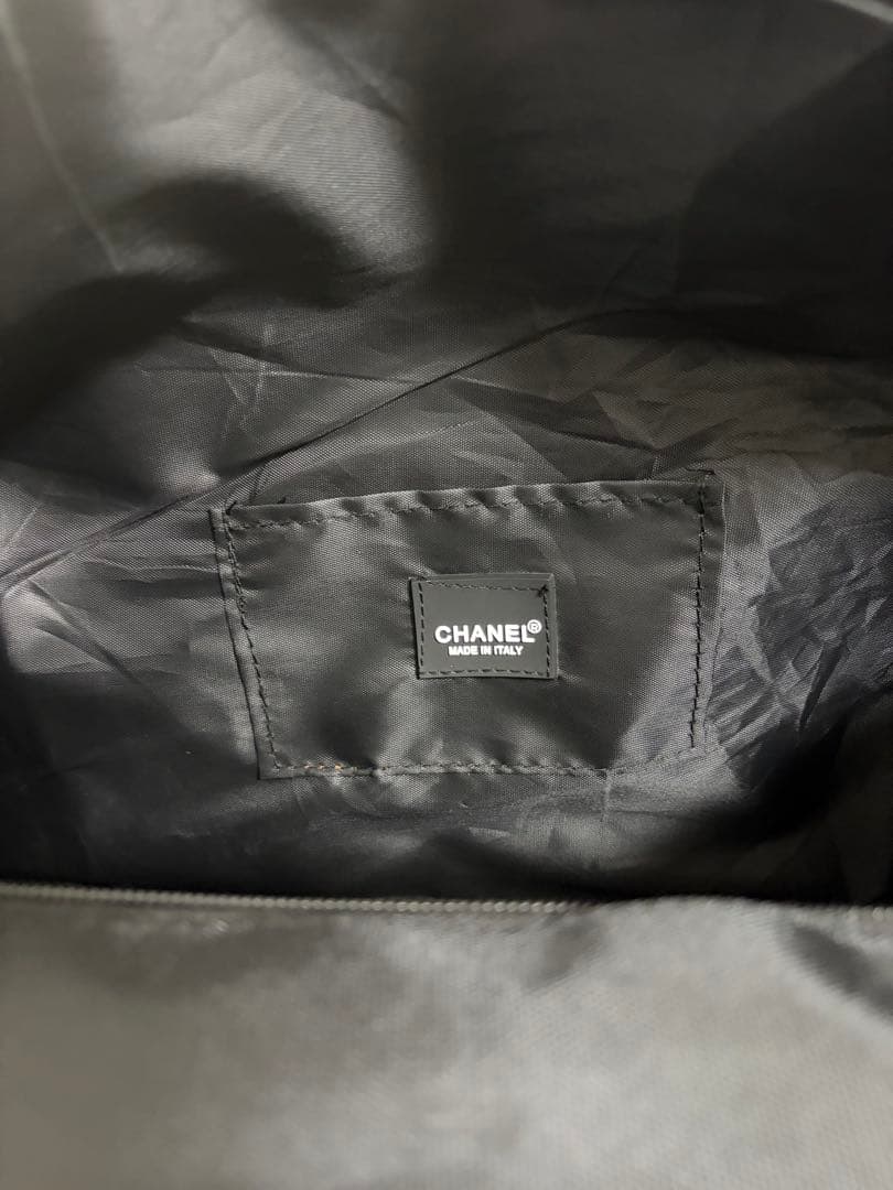 CHANEL シャネル　ノベルティ　ボストンバッグ イタリア製　白いマーク