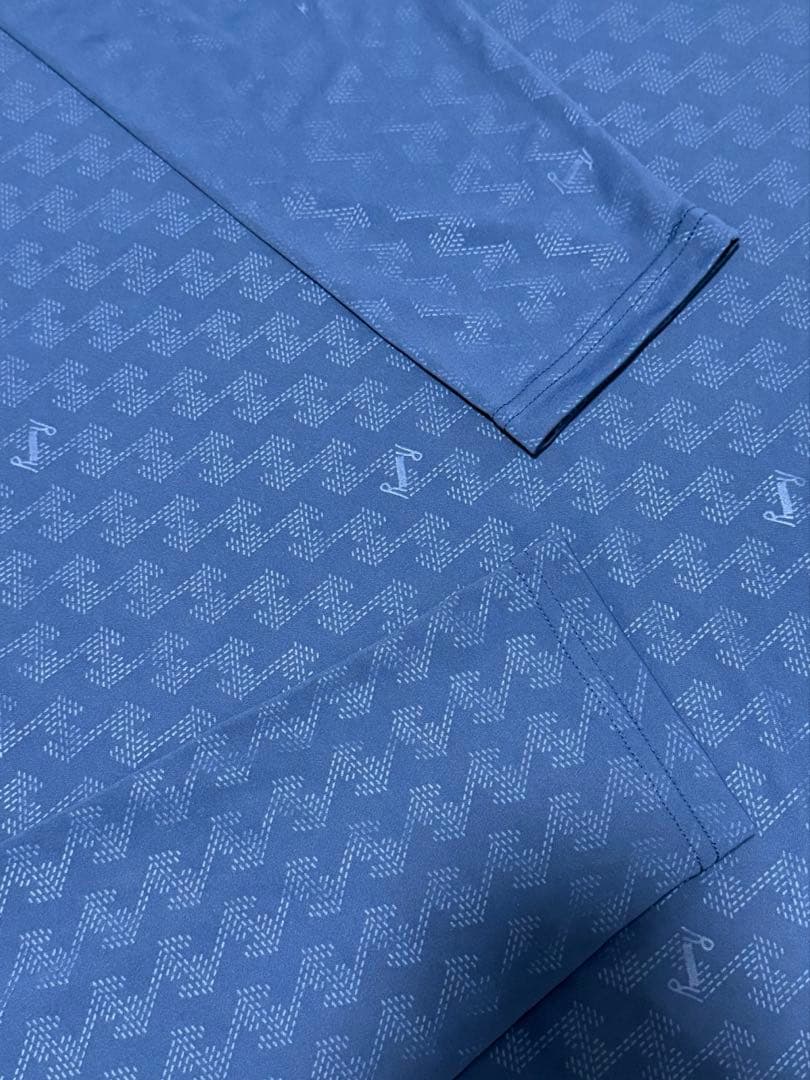 レザレクション　長袖モックネック　ゴルフシャツ　2XL ネイビー