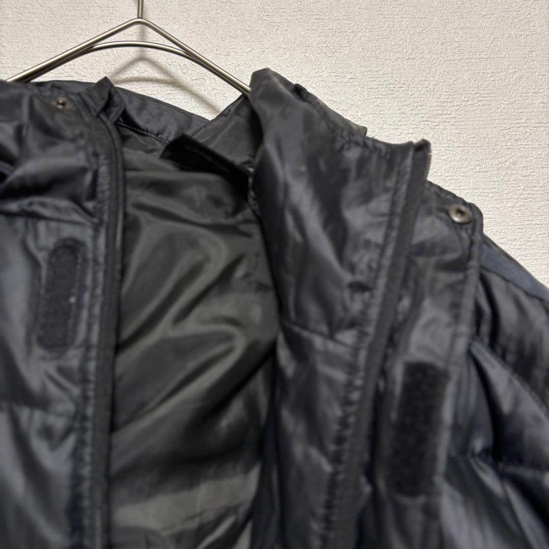 アディダス ベンチコート ロングコート CLIMAPROOF ブラック　Lサイズ