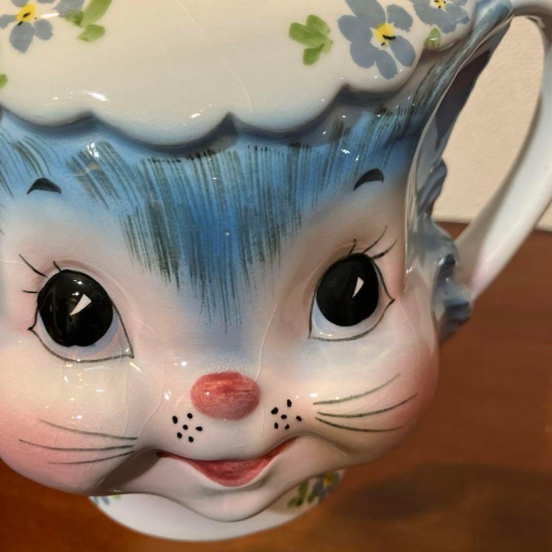 vintage cat teapot miss priss レトロ ヴィンテージ