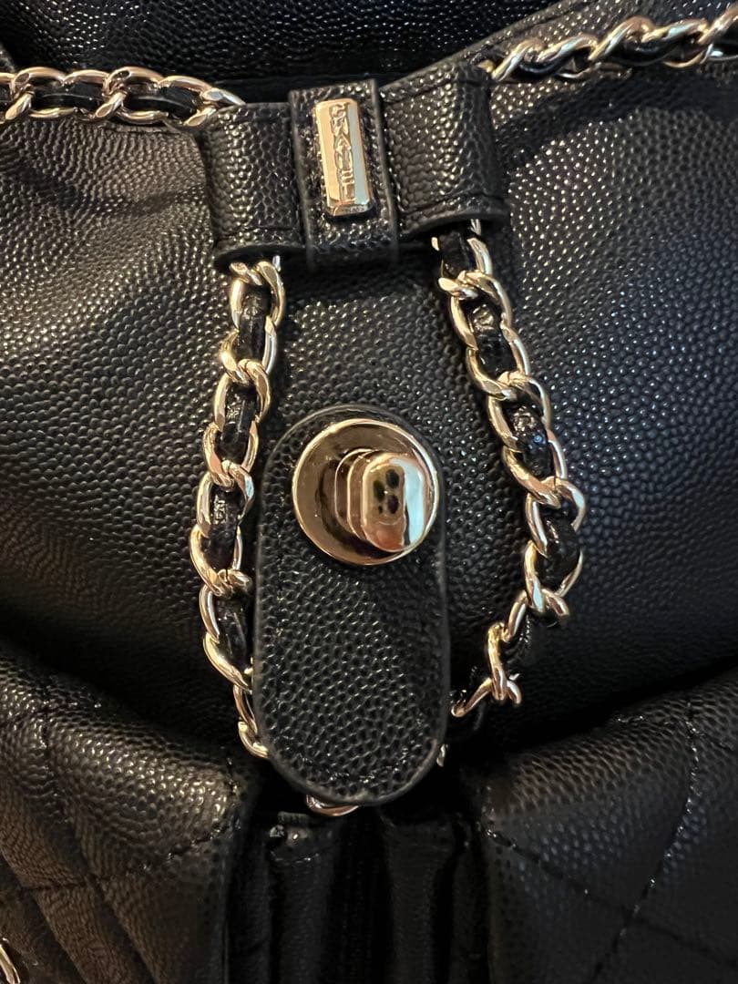 ノベルティ　リュックサック　キルティング　ブラック　シャネル　CHANEL 新品