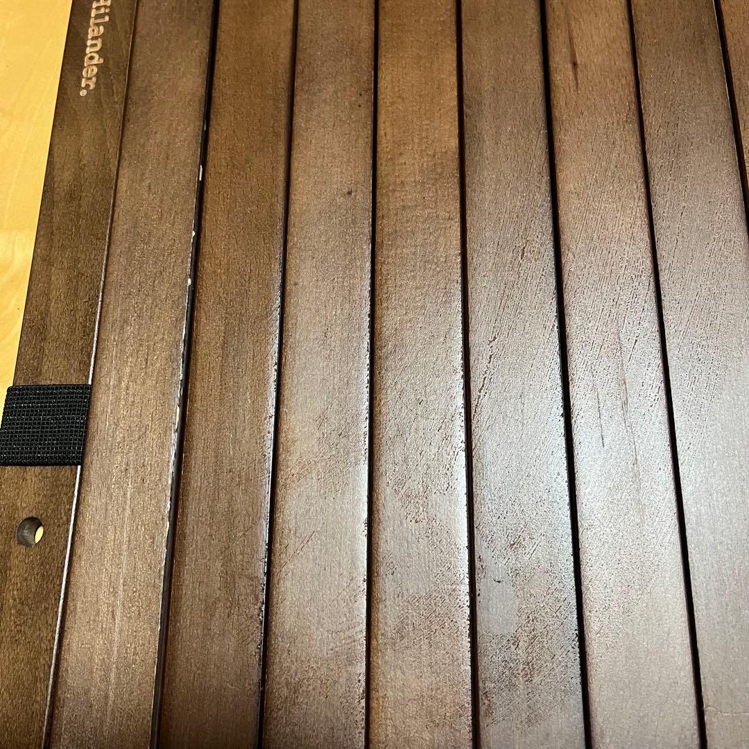 Hilanders ダークブラウン折りたたみテーブル90