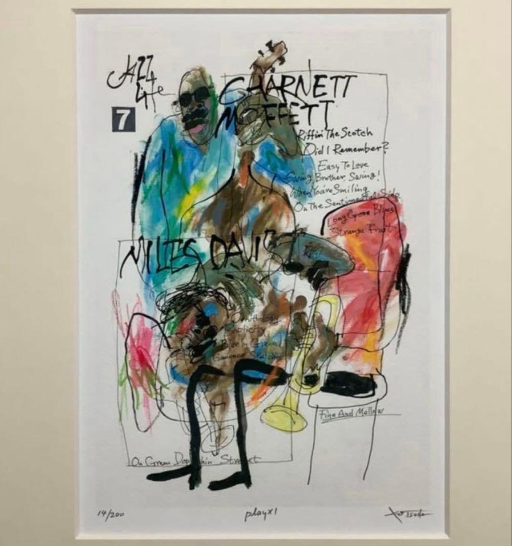 絵画・額縁・版画・津田耕・playⅪ・JAZZシリーズ・美術品・インテリア・雑貨