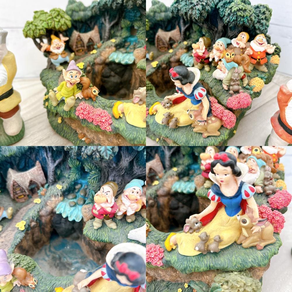 せ*✿様 入手困難！ディズニーストア 白雪姫 七人の小人 ジオラマ 置物と陶器の