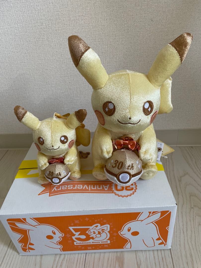 ぬいぐるみ・マスコット Pikachu 30th Plush Set Pokemon Center