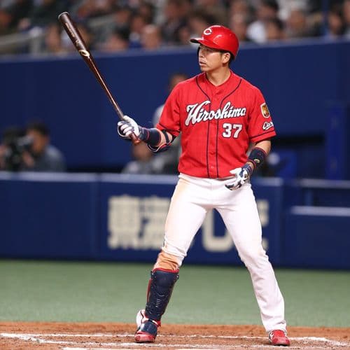 広島　東洋　カープ　野間　ハイクオリティ　ビジター　ユニフォーム　デサント　S