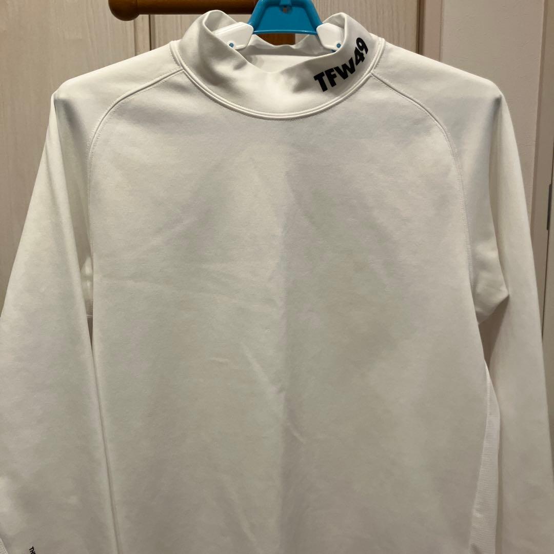 TFW49 (ティーエフダブリュウ) サイドメッシュモックネックTシャツL