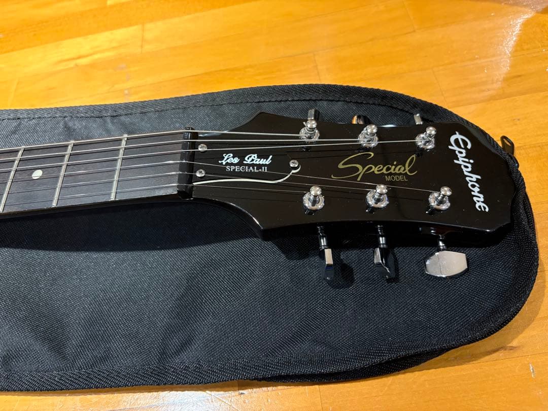 美品！　Epiphone LesPaul Special Ⅱ ブラック系トラ目