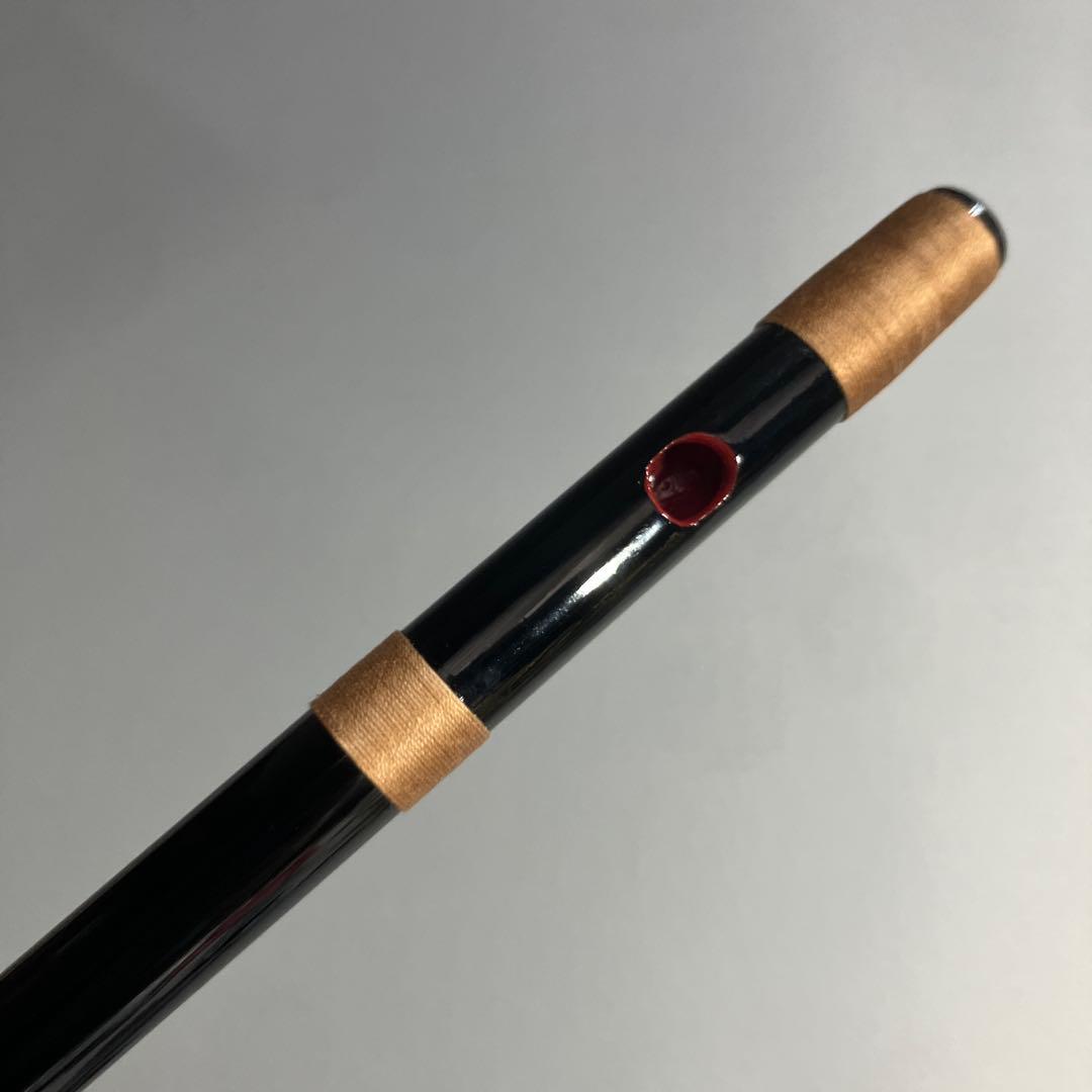 【篠笛八本調子 C管】 唄物　ドレミ調　天地糸巻 西洋音階 竹笛 M8-235