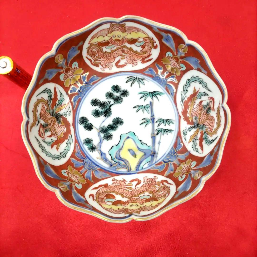 有田焼　伊万里焼　古伊万里　金彩　色絵　なます皿　小皿　小鉢　5寸皿5客セット②