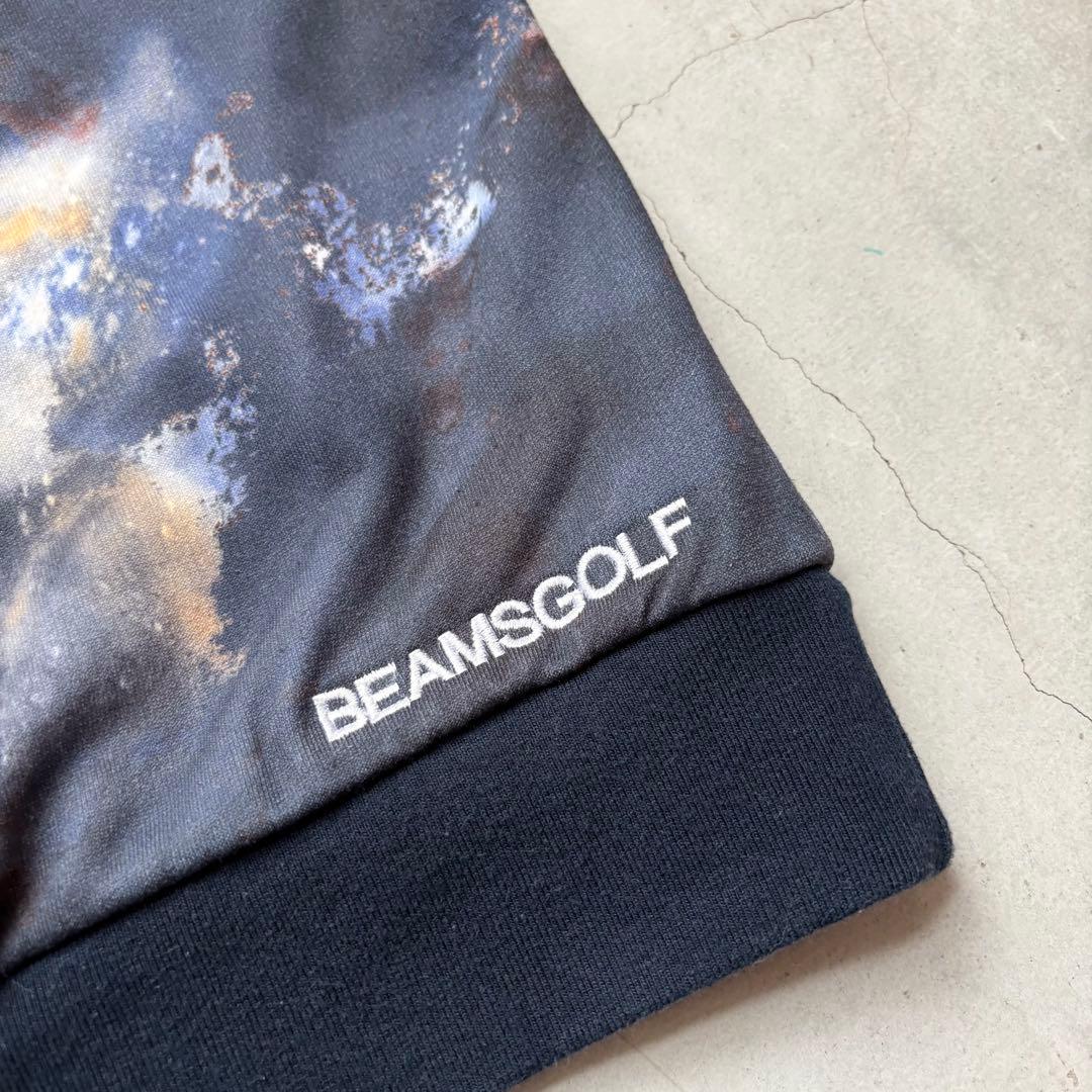 BEAMS GOLF ビームスゴルフ 宇宙プリントフード付きパーカー 総柄 M