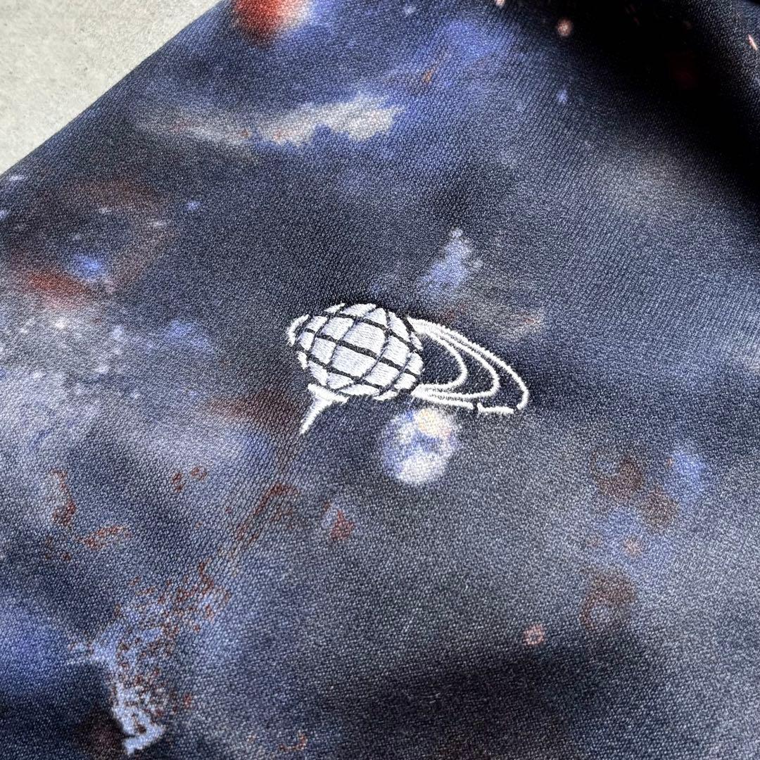 BEAMS GOLF ビームスゴルフ 宇宙プリントフード付きパーカー 総柄 M