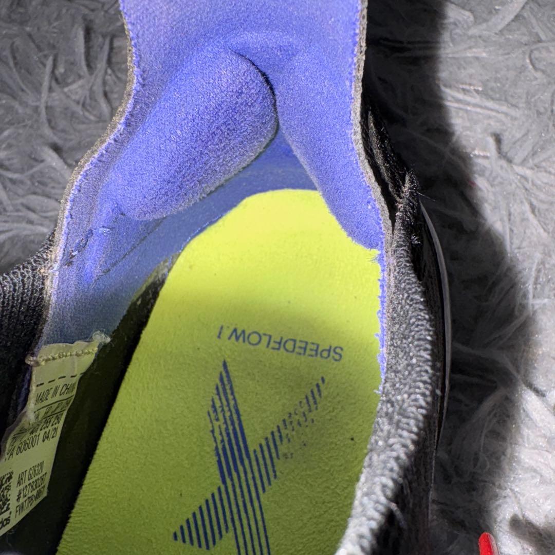⭐️超お得 1回のみ使用adidas サッカースパイク ブラック/パープル