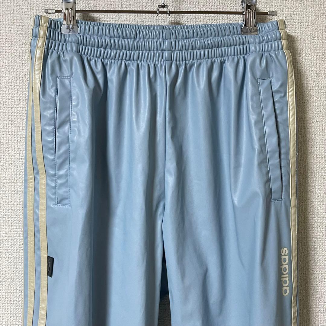 adidas　アディダス　サウナスーツ　セットアップ　上下セット　水色　S