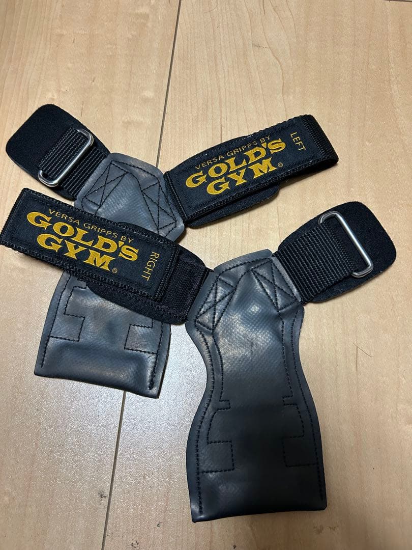 GOLD'S GYM パワーグリップ 左右手用　リストラップセット
