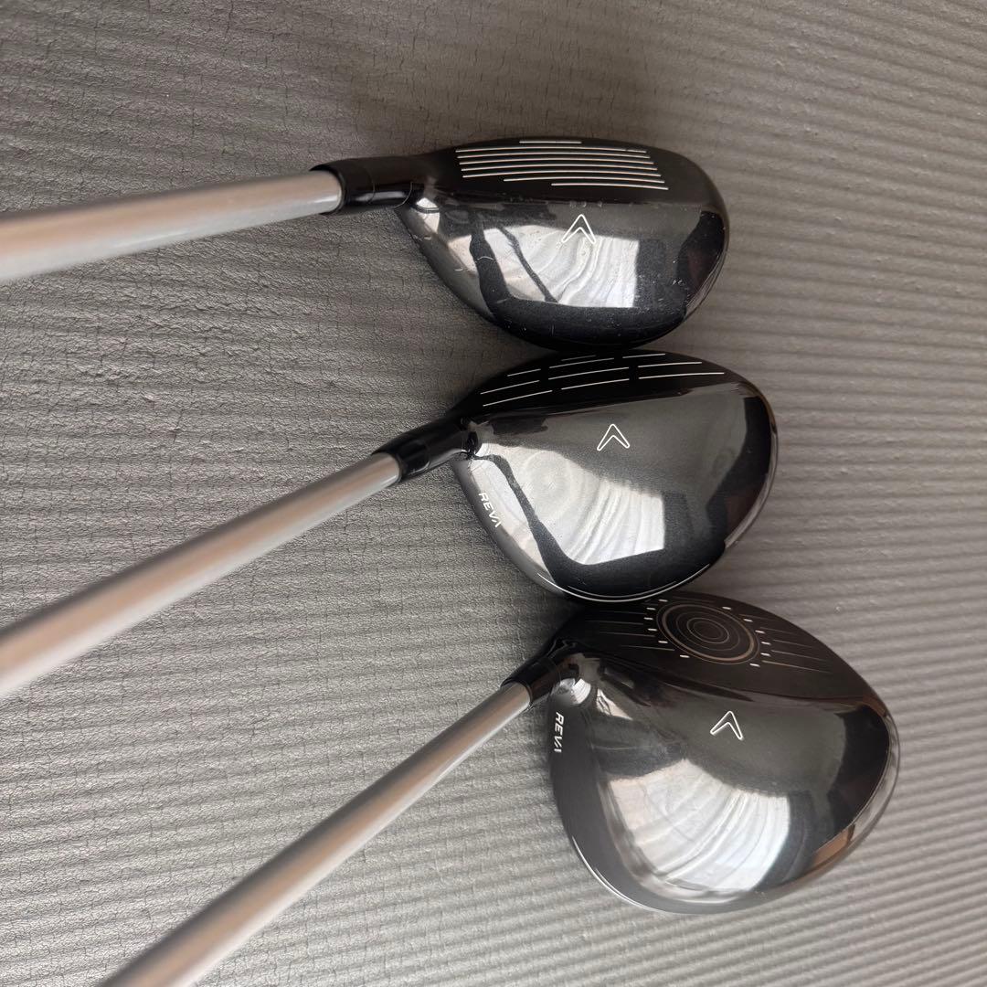 Callaway REVA レヴァ【ドライバー・4W・5H の3本・カバー付き】
