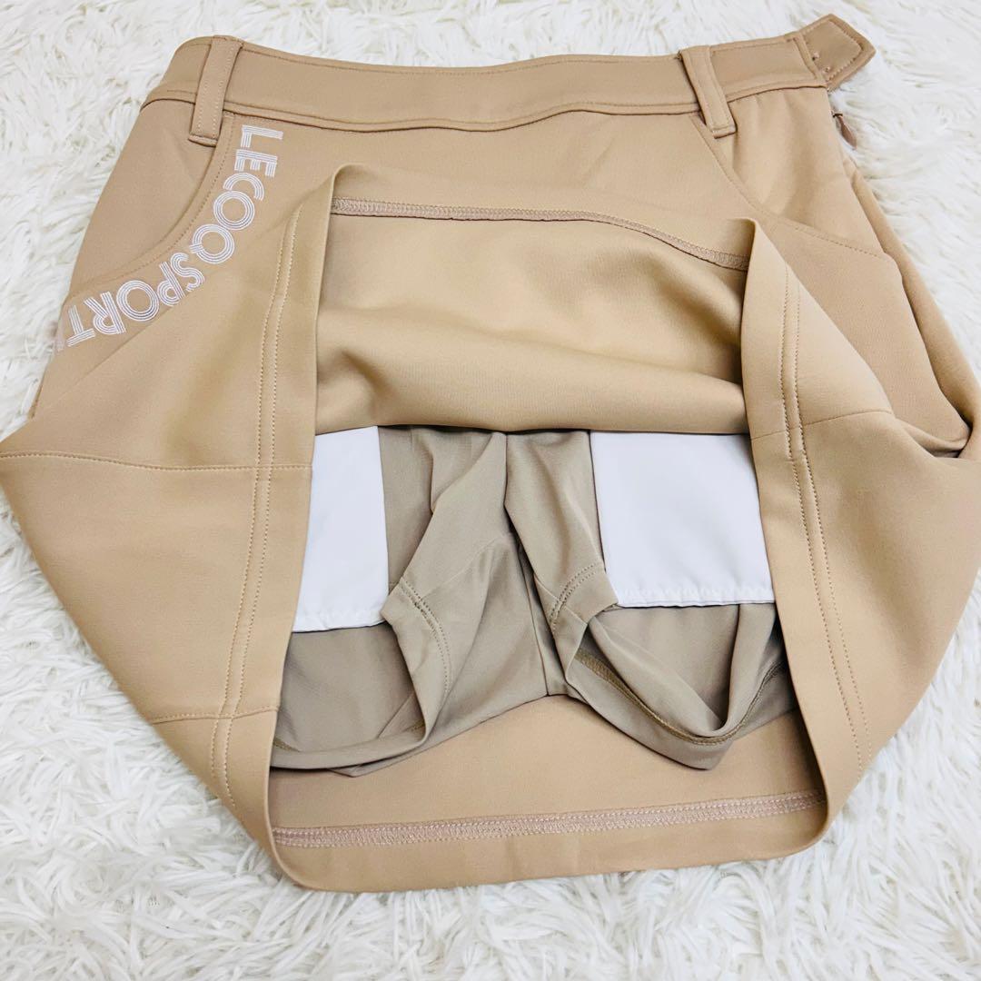 池田エライザ着用　ルコックゴルフ スフレダンボール上下セット ベージュ M/S