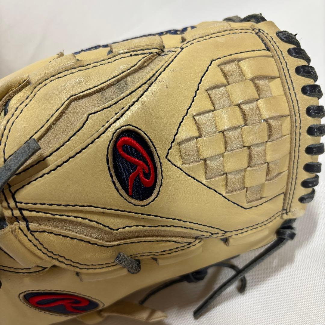 【投手用】ローリングス Rawlings 軟式グローブ クリーム/ホワイト系
